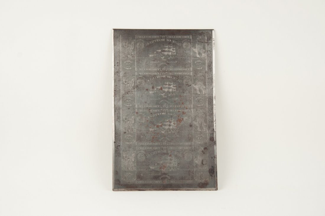 Canada - Bank of Montreal $2 1830s Steel Printing Plate (1 of 6)