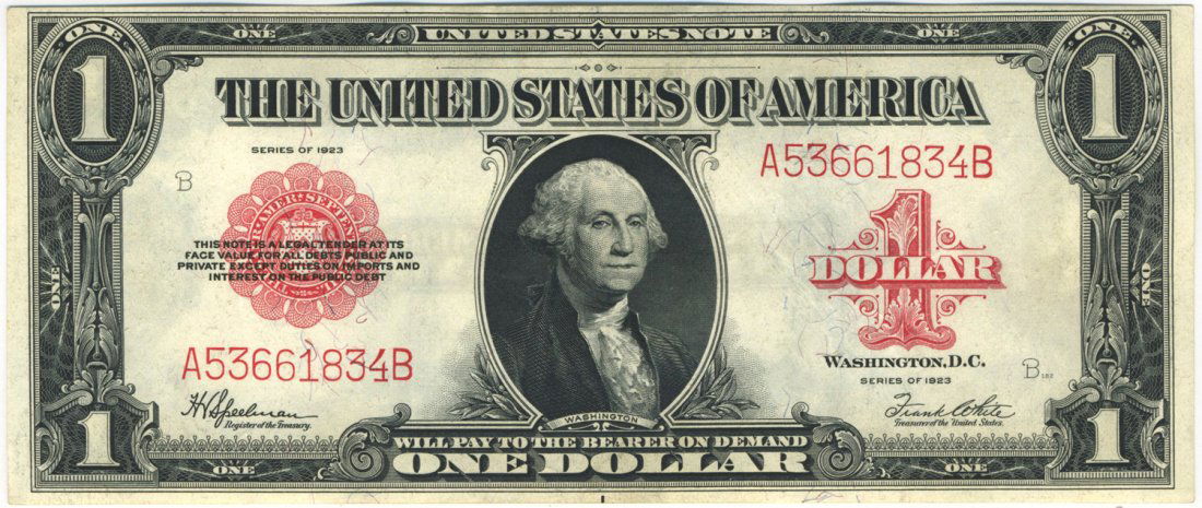 Fr. 40 - 1923 $1 Legal Tender (1 of 2)