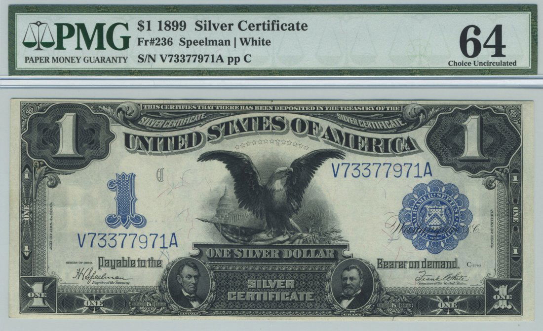 Fr. 236 - 1899 $1 Silver Certificate (1 of 2)