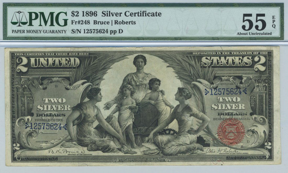 Fr. 248 - 1896 $2 Silver Certificate (1 of 2)