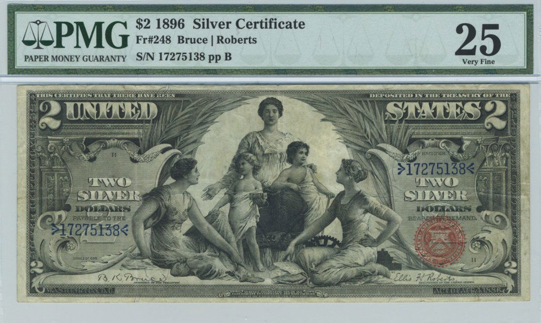 Fr. 248 - 1896 $2 Silver Certificate (1 of 2)
