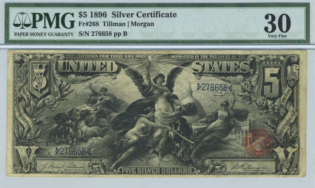 Fr. 268 - 1896 $5 Silver Certificate (1 of 2)