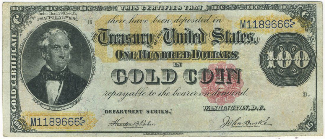 Fr. 1214 - 1882 $100 Gold Certificate (1 of 2)