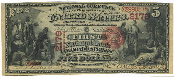 Colorado Springs, CT - Ch. 2179 - $5 Series 1875