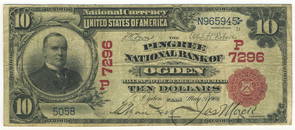 Ogden, UT - Ch. 7296 - 1902 $10 Red Seal