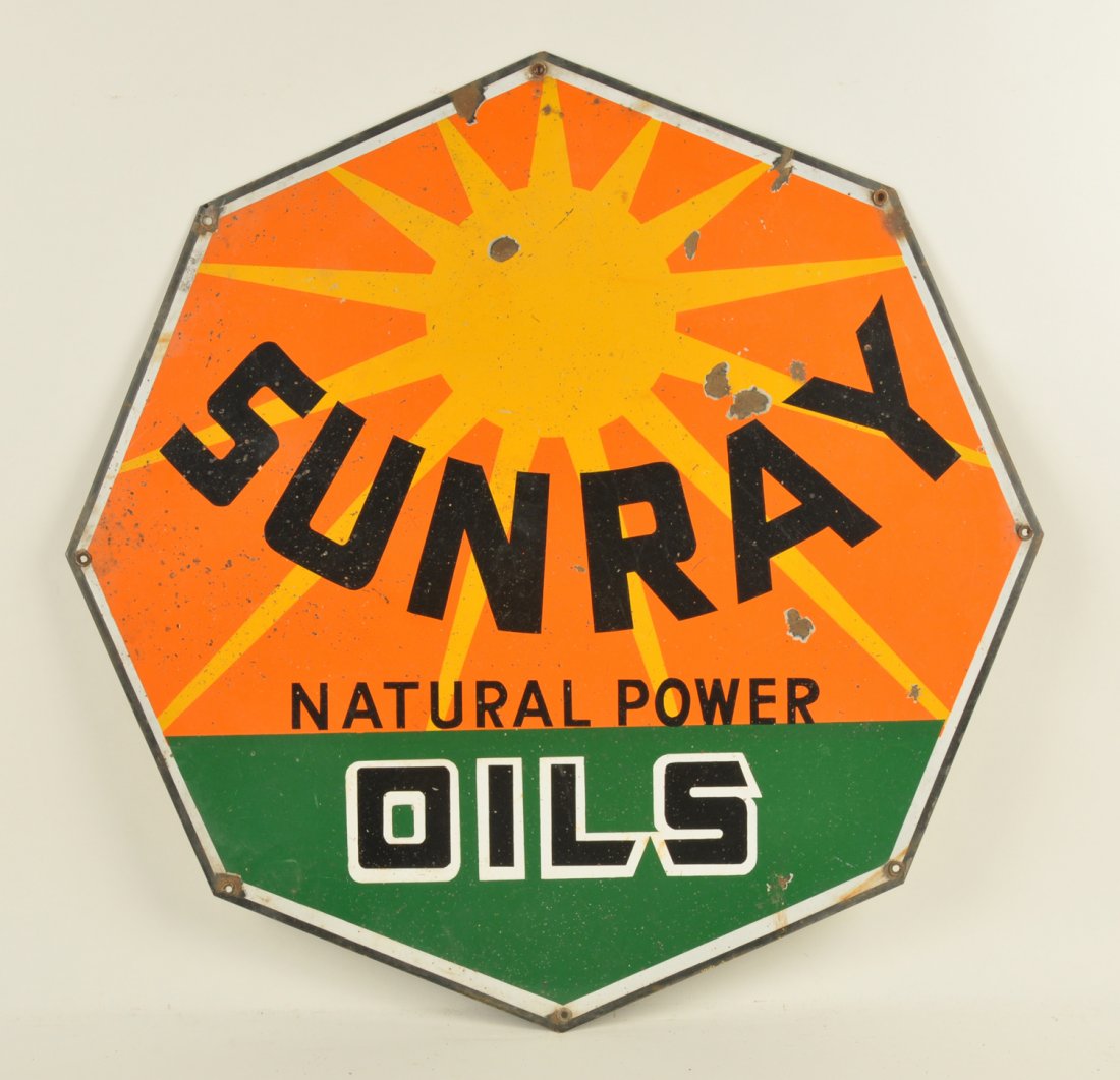 Sunray Natural Power Oils Porcelain Sign (1 of 2)