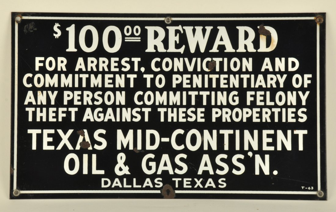 Texas Mid-Continent Oil & Gas Ass'n Reward Porcelain (1 of 3)