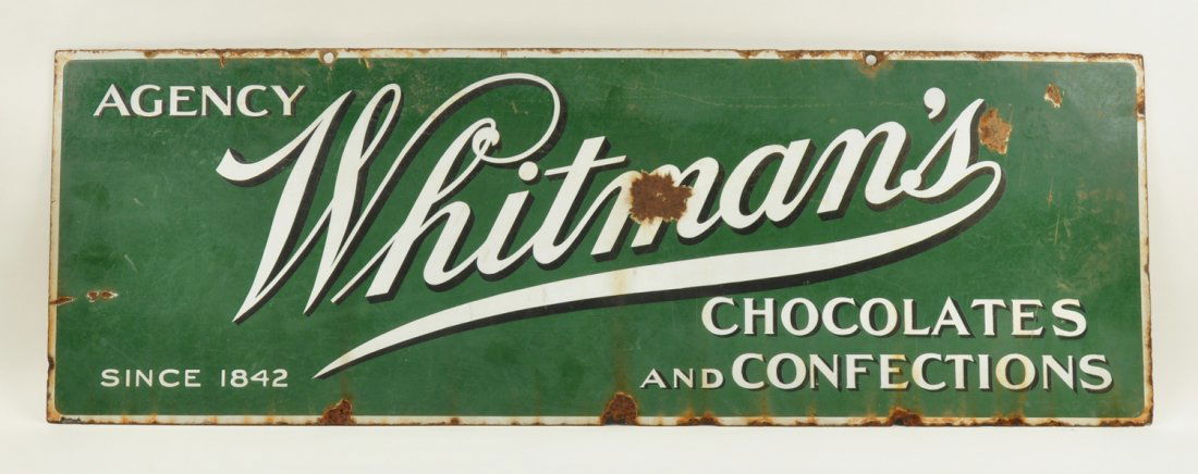 Whitmans Chocolates Porcelain Sign (1 of 2)