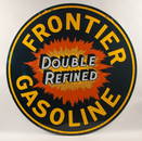 Frontier Gasoline Double Refined Porcelain Sign