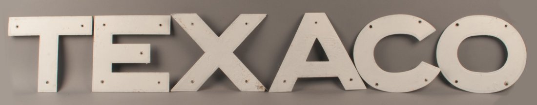 Group of TEXACO Porcelain Letters (1 of 2)