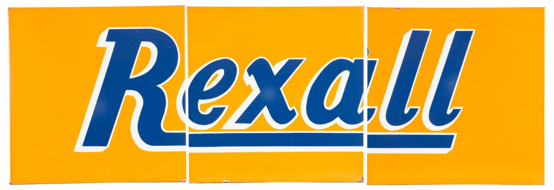 Rexall Drug Store 3-pc Porcelain Sign (1 of 7)