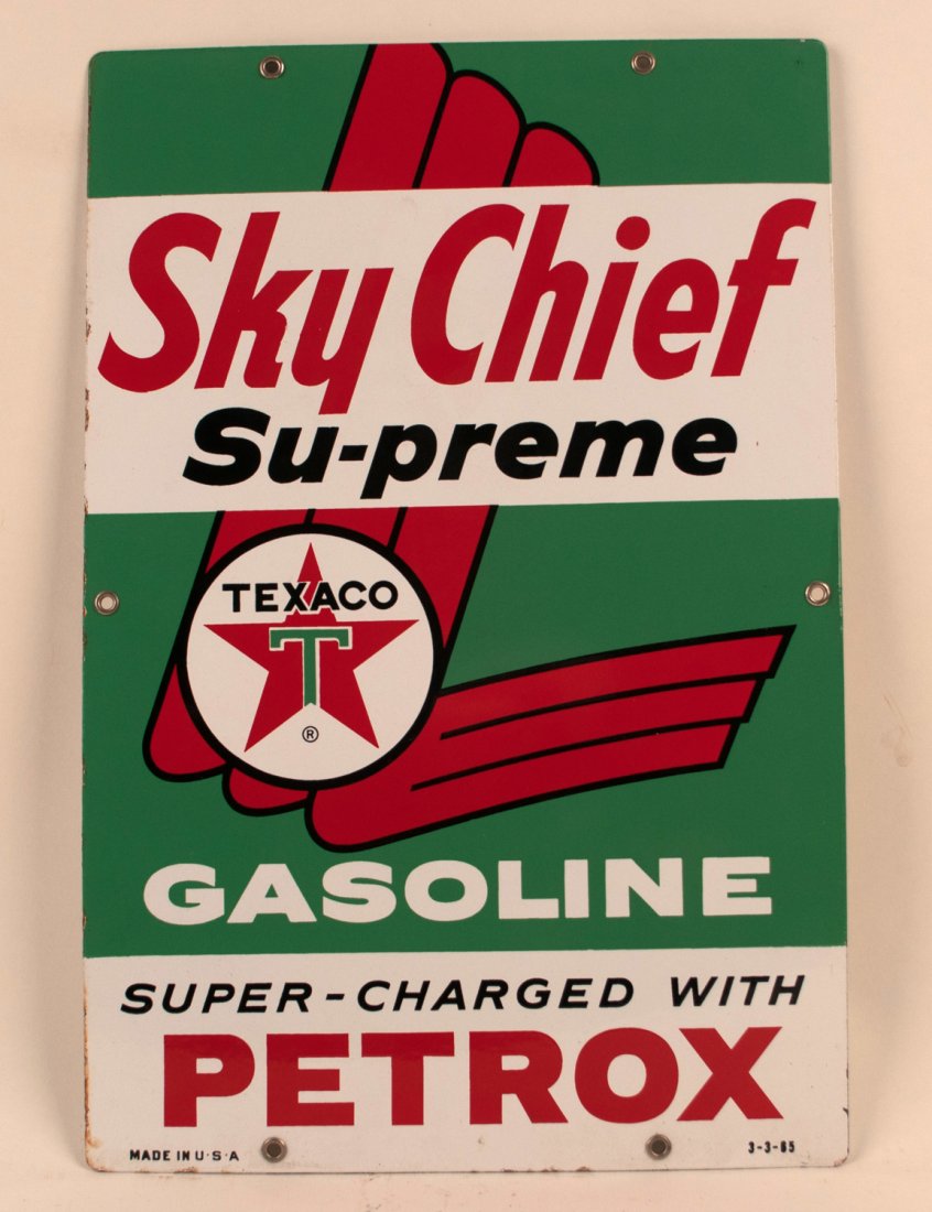 Texaco Sky Chief with Petrox Pump Plate - 1 of 2 (1 of 2)