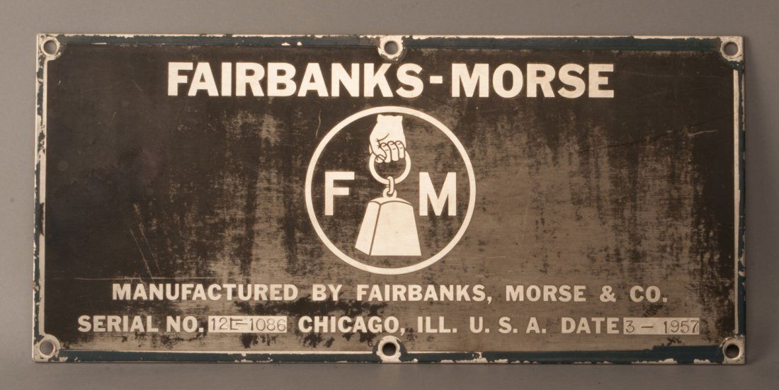 NKP 143- H12-44 Diesel Locomotive Builder's Plate (1 of 2)