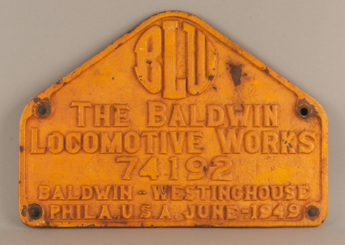 OIM 932 DS-44-1000 Diesel Locomotive Builder's Plate (1 of 2)