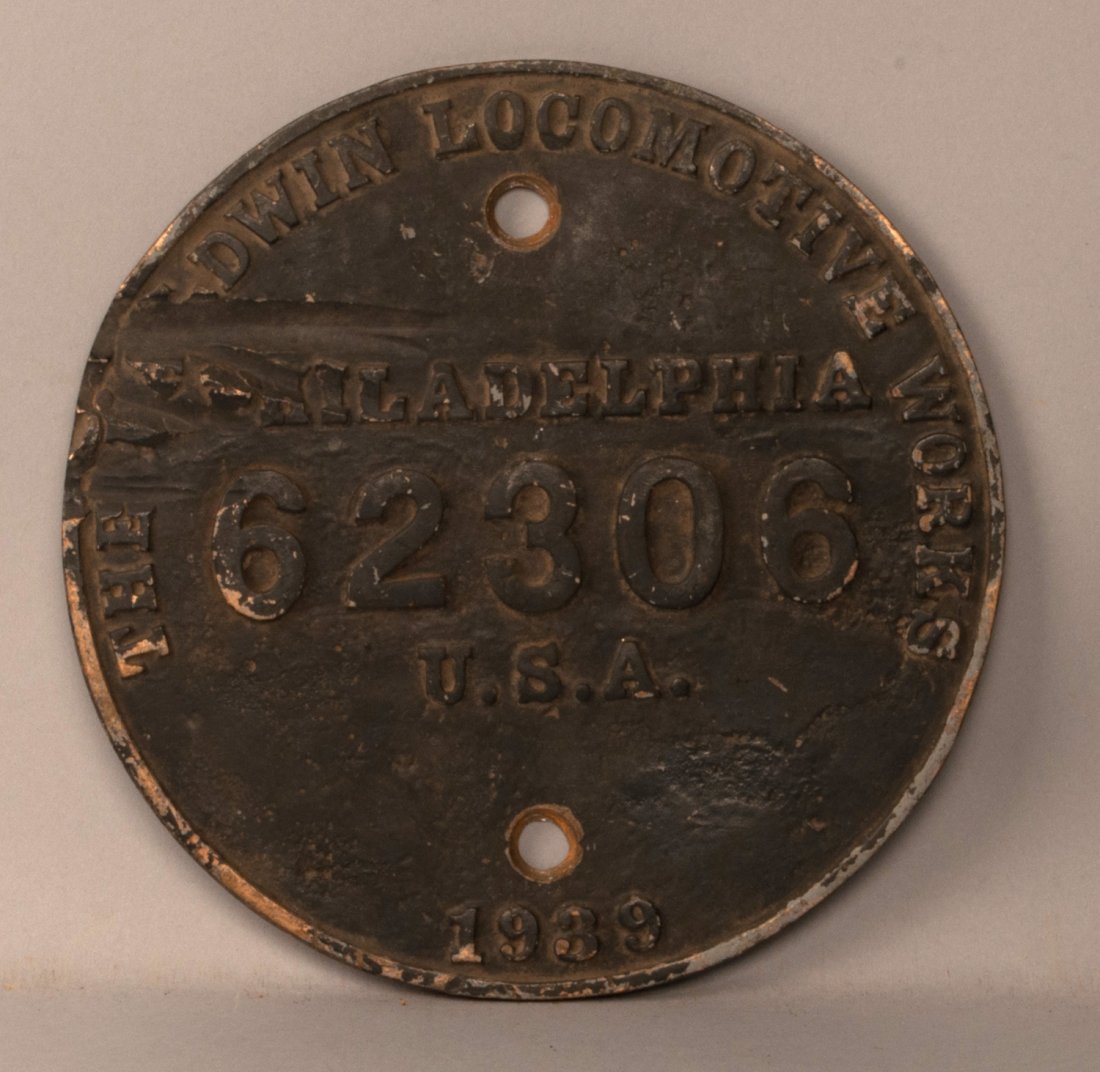 ATSF 2205 - VO1000 Diesel Locomotive Builder's Plate (1 of 2)