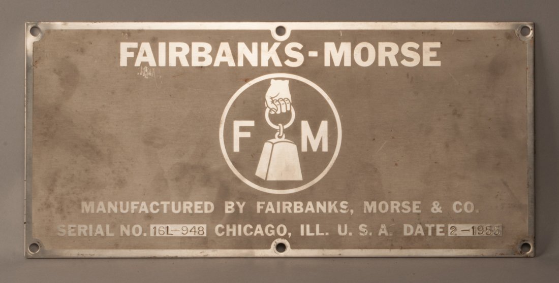 VGN 32 - H16-44 Diesel Locomotive Builder's Plate (1 of 2)