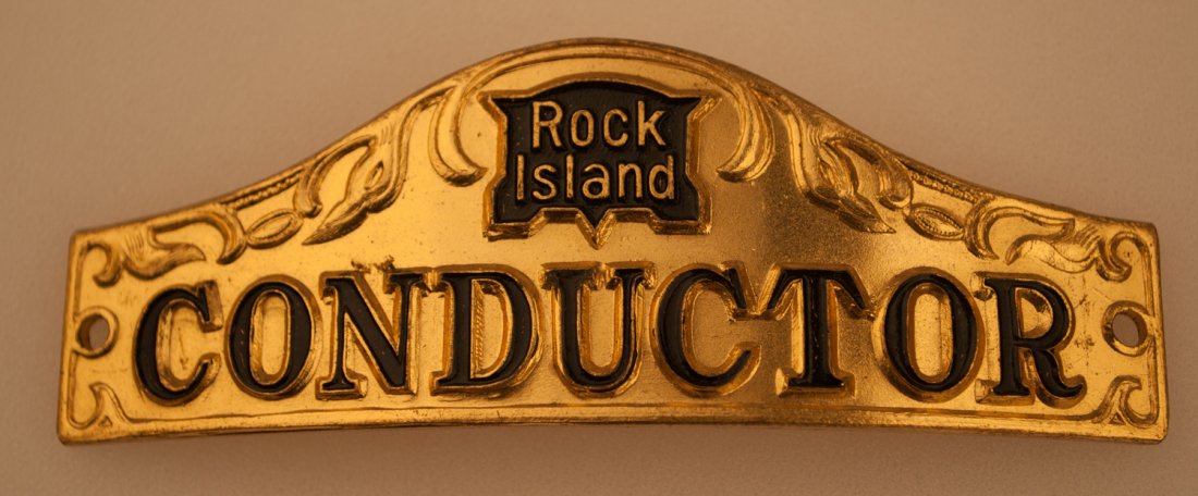 Rock Island Railroad Conductor's Hat Badge (1 of 2)