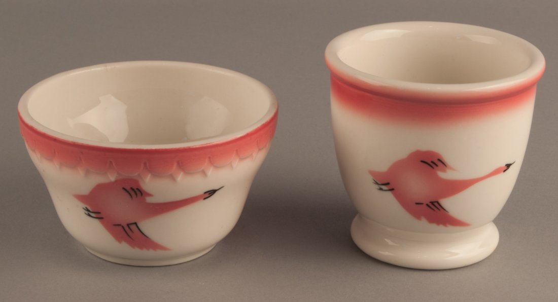 Milwaukee Road Traveler China Boullion Cup & Double Egg (1 of 3)