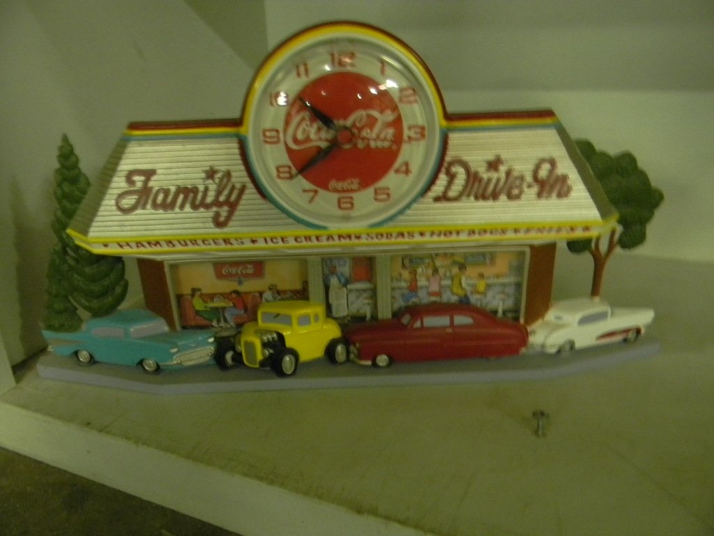 Coca Cola Family Drive In Clock