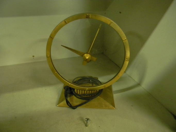 Vintage Jefferson Gold Hour Electric Clock