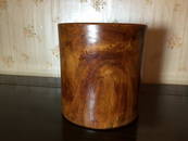 antique Chinese Huanghuali brush pot