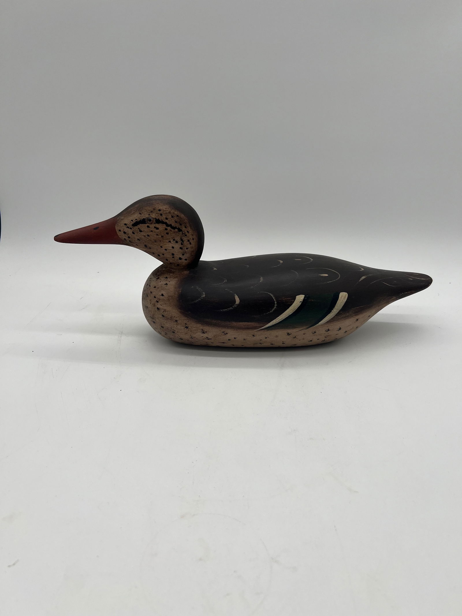 Vintage hand-carved and painted mallard duck decoy, unknown maker (1 of 7)