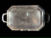 Chinese export sterling  silver Nanking tray with Chinese Character Mark "GUANG XIANG"