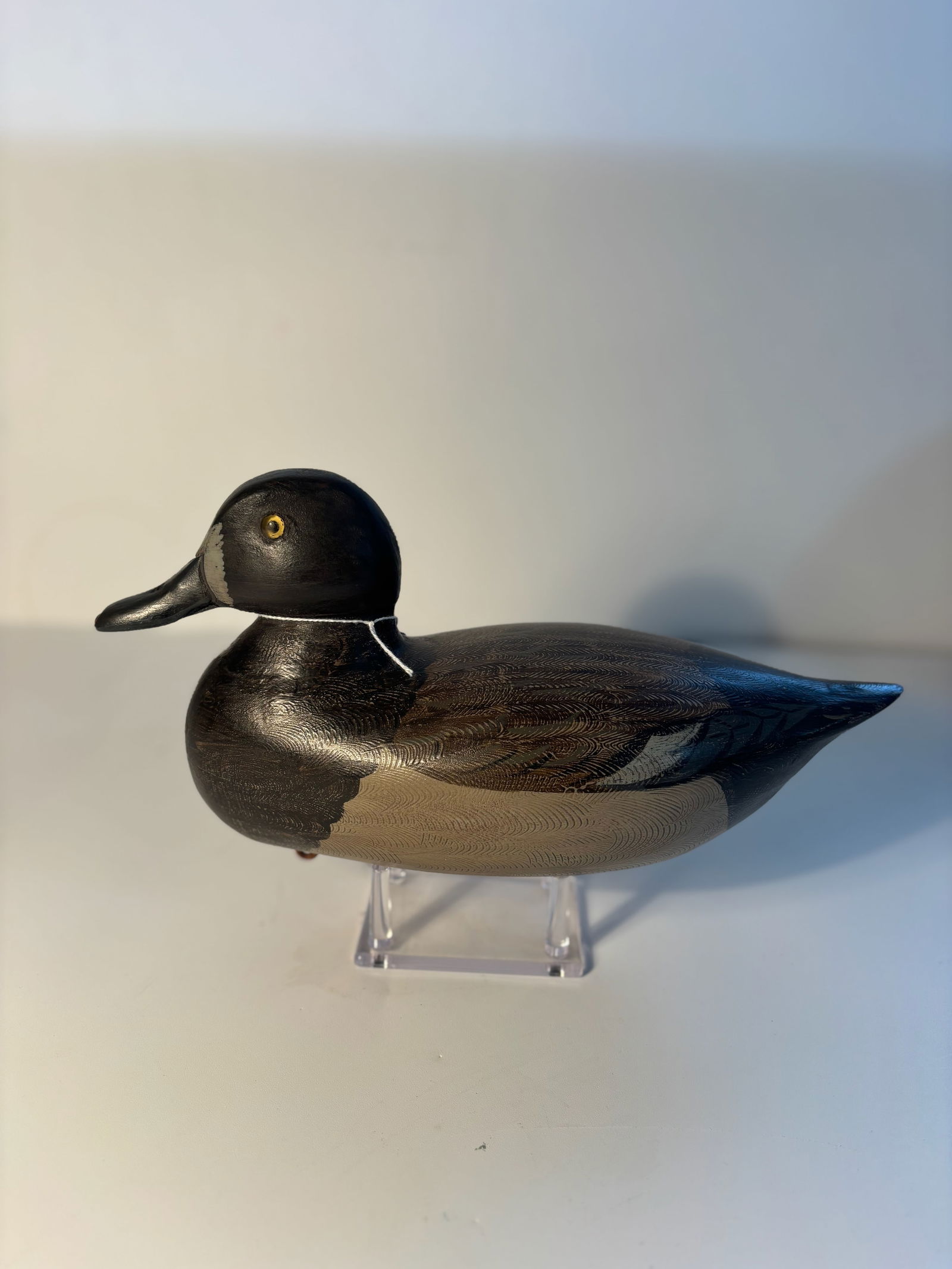 Weighted Canvas Back Bluebill Hen Duck Decoy by Perdew, Henry, Illinois. (1 of 11)