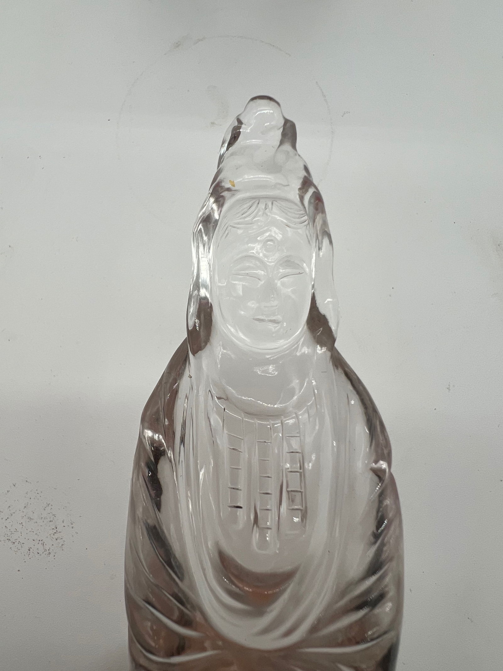 A Chinese rock crystal Guanyin Statue (1 of 3)