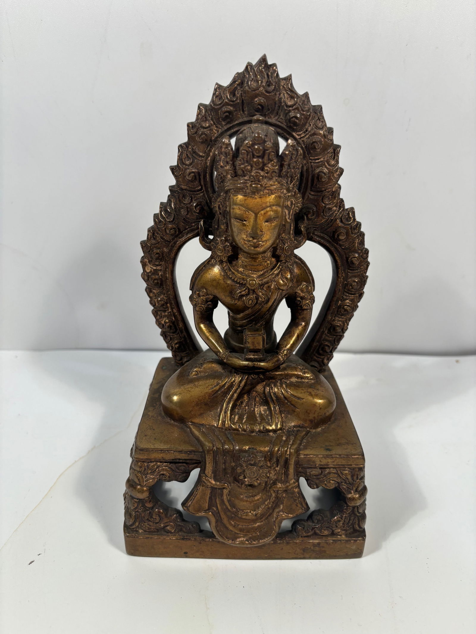 A gilt Bronze figure of a Bodhisattva (1 of 8)