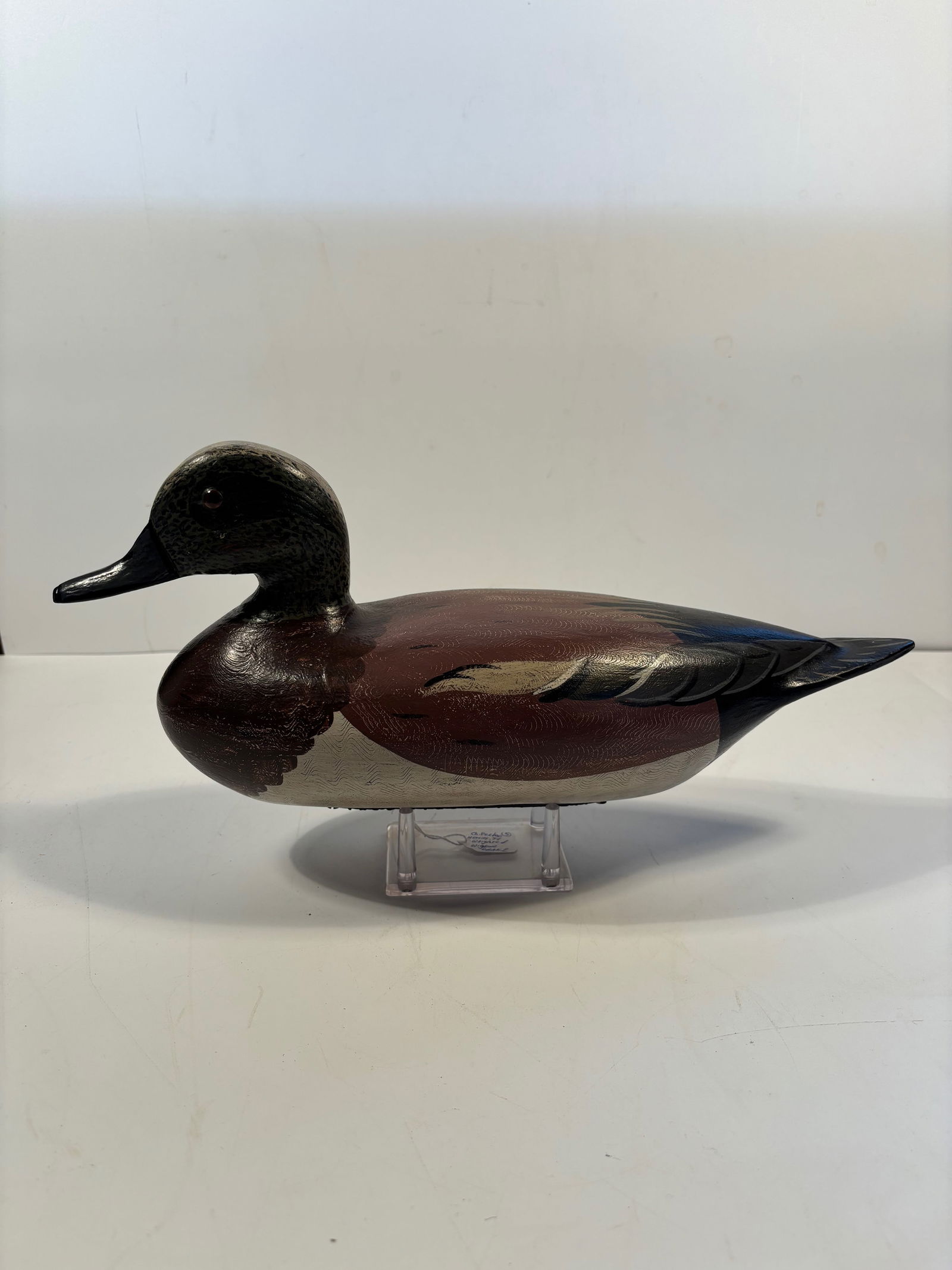 Weighted wigeon drake Duck Decoy signed bottom (1 of 11)