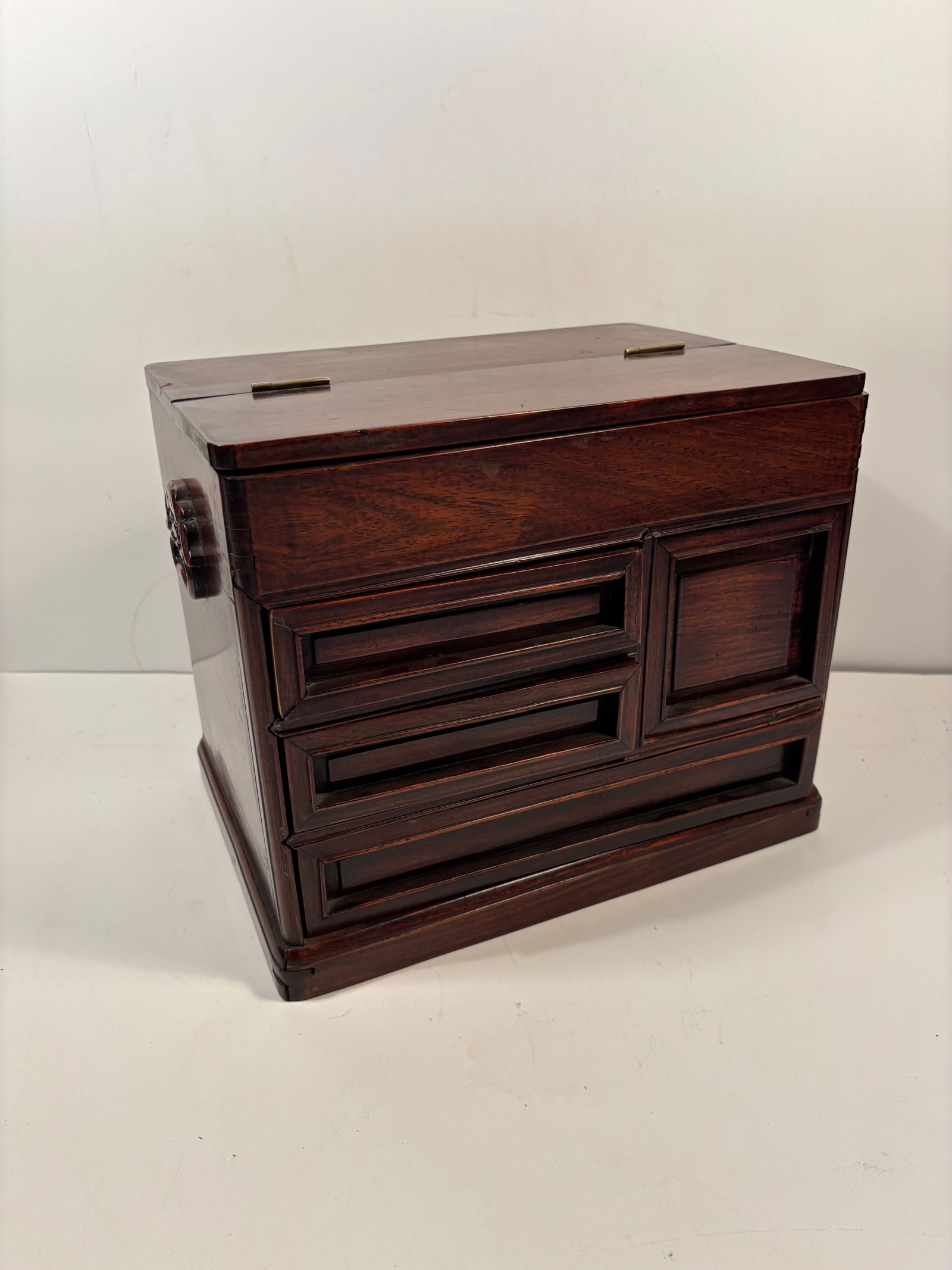 A Japanese mahogany TANSU Chest Jewelry Box (1 of 17)