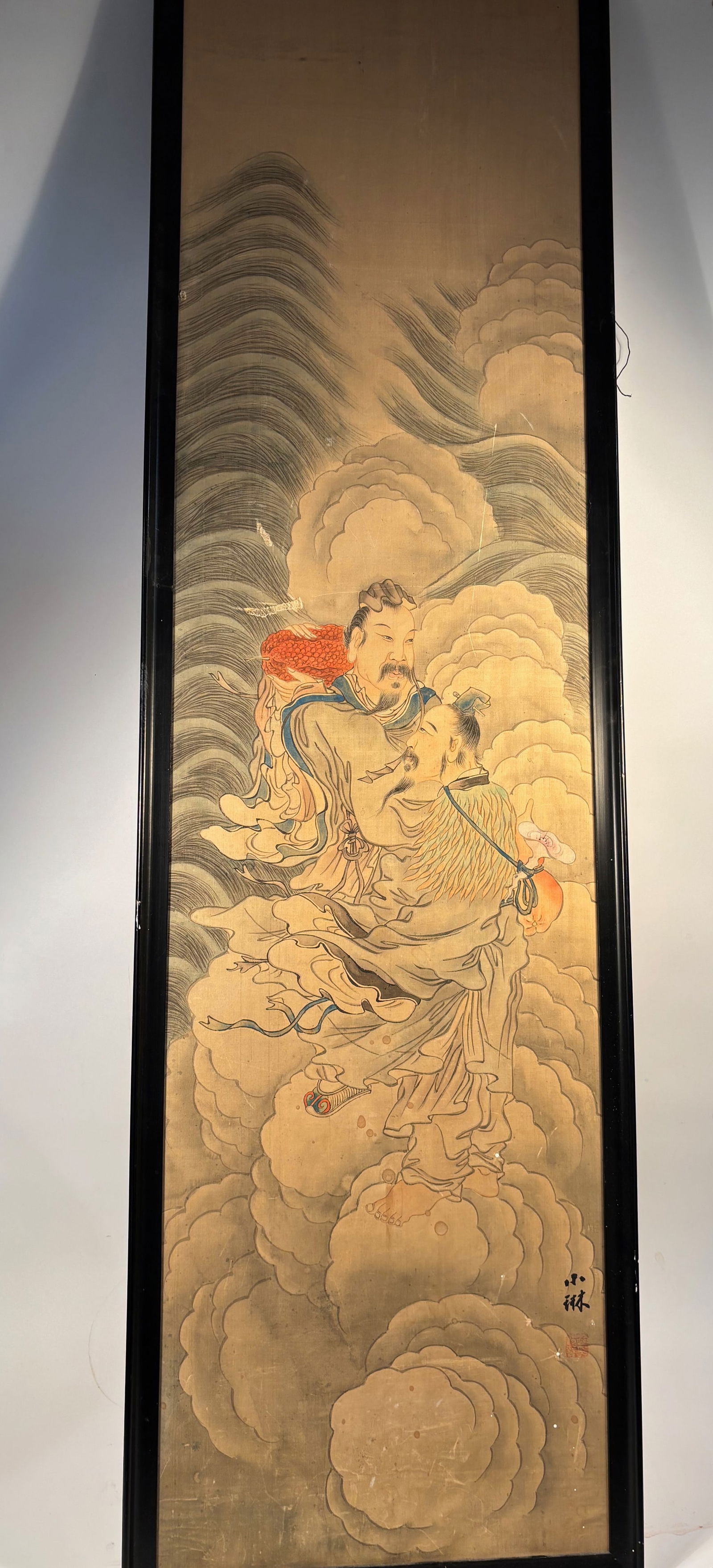 A Korean Ink and Color on silk painting by artist Jo Seokjin (1853-1920) (1 of 11)