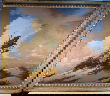 “Dune Land?? Oil on Canvas , JOSEPH TOMANEK (1889-1974 CHICAGO IL): Joseph Tomanek (1889–1974) was a Czech-American painter renowned for his romantic and academic style, often depicting nudes, allegorical scenes, and pastoral landscapes. Born in Strážnice, Moravia