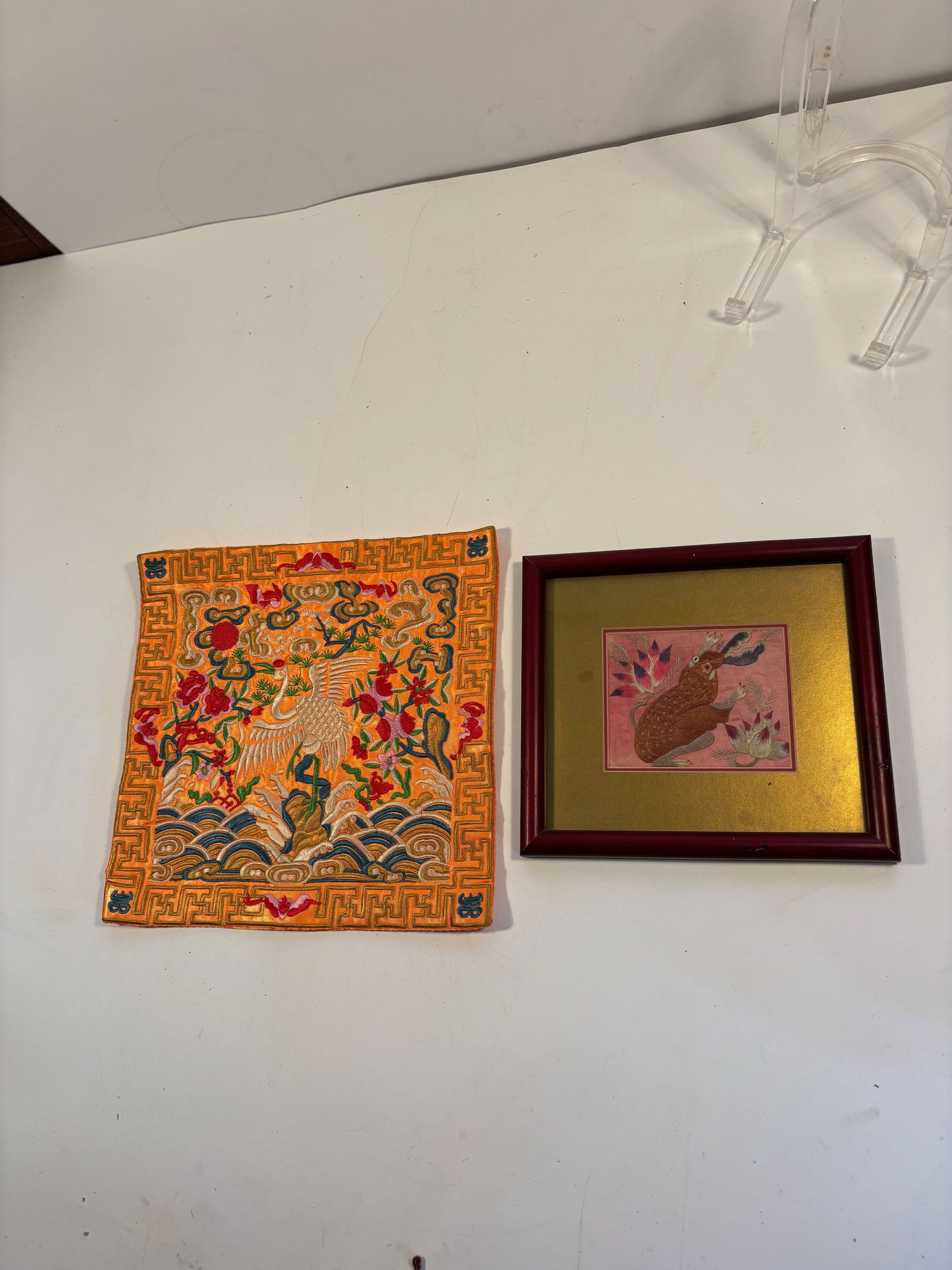 Two Chinese Embroidered textiles (1 of 10)