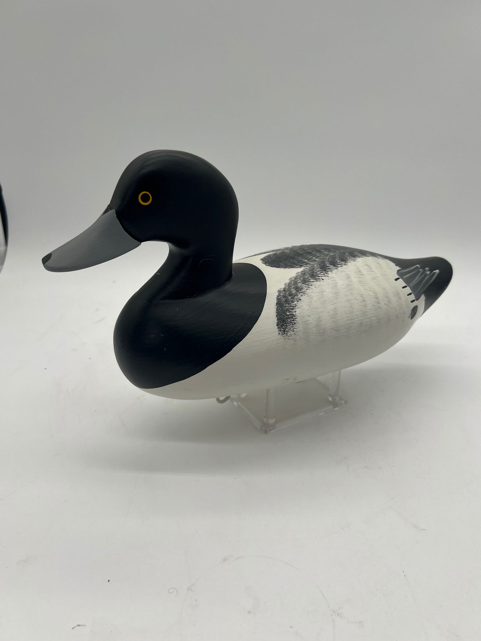 A Goldeneye lesser scaup drake '"black head" Decoy by Kevin R. Lay (1 of 15)