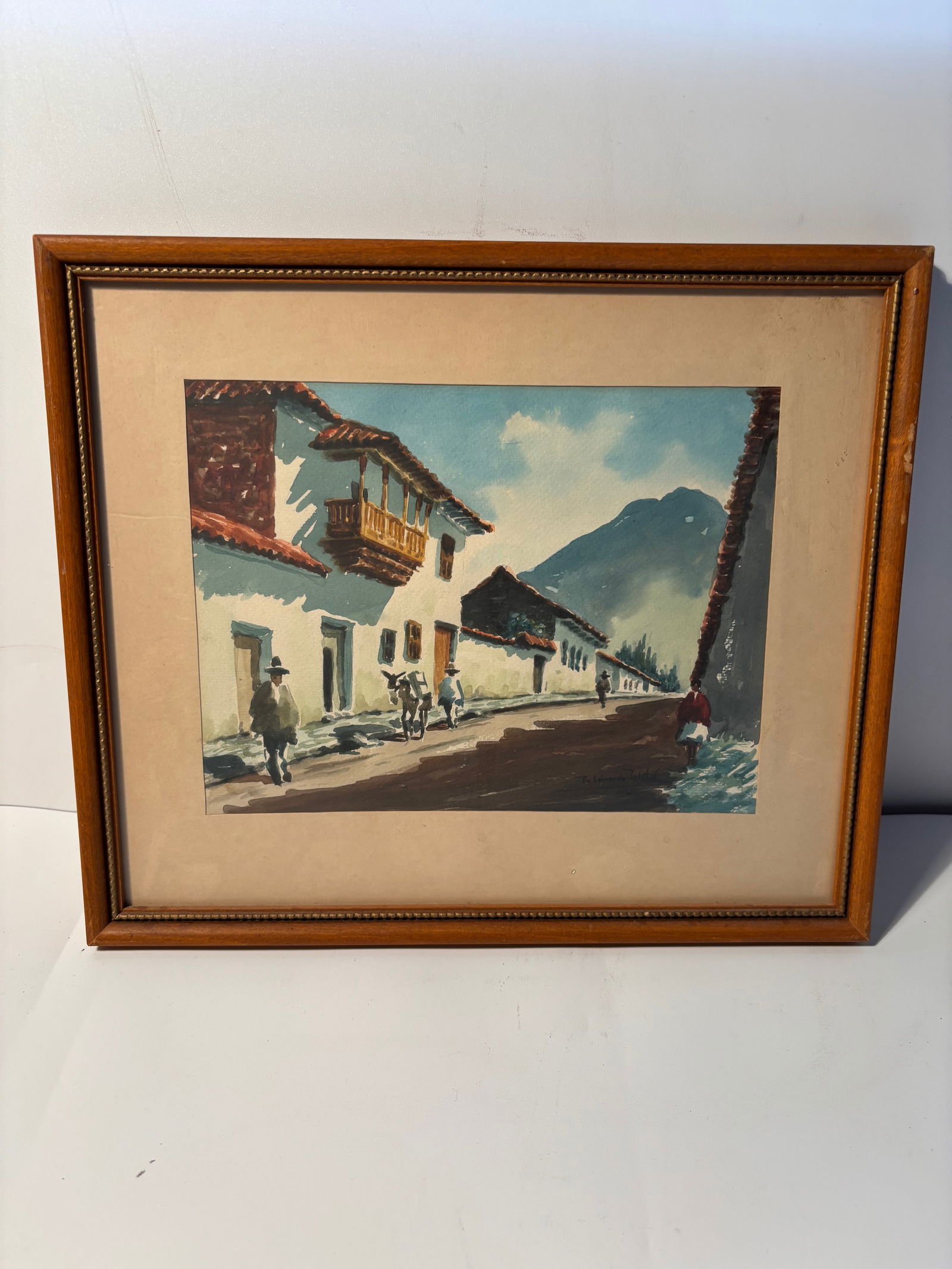 Manuel Eduardo Nieto 20th C Watercolors Signed and dated 1964 (1 of 6)