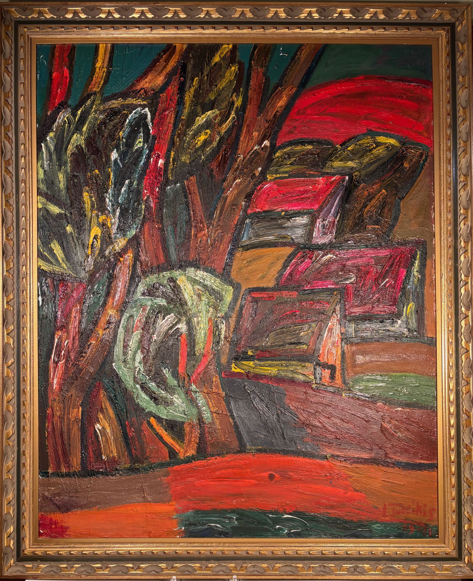 LEONARDAS TULEIKIS (1939 Lithuania - 2014) – Expressionist Landscape, 1969 (1 of 11)