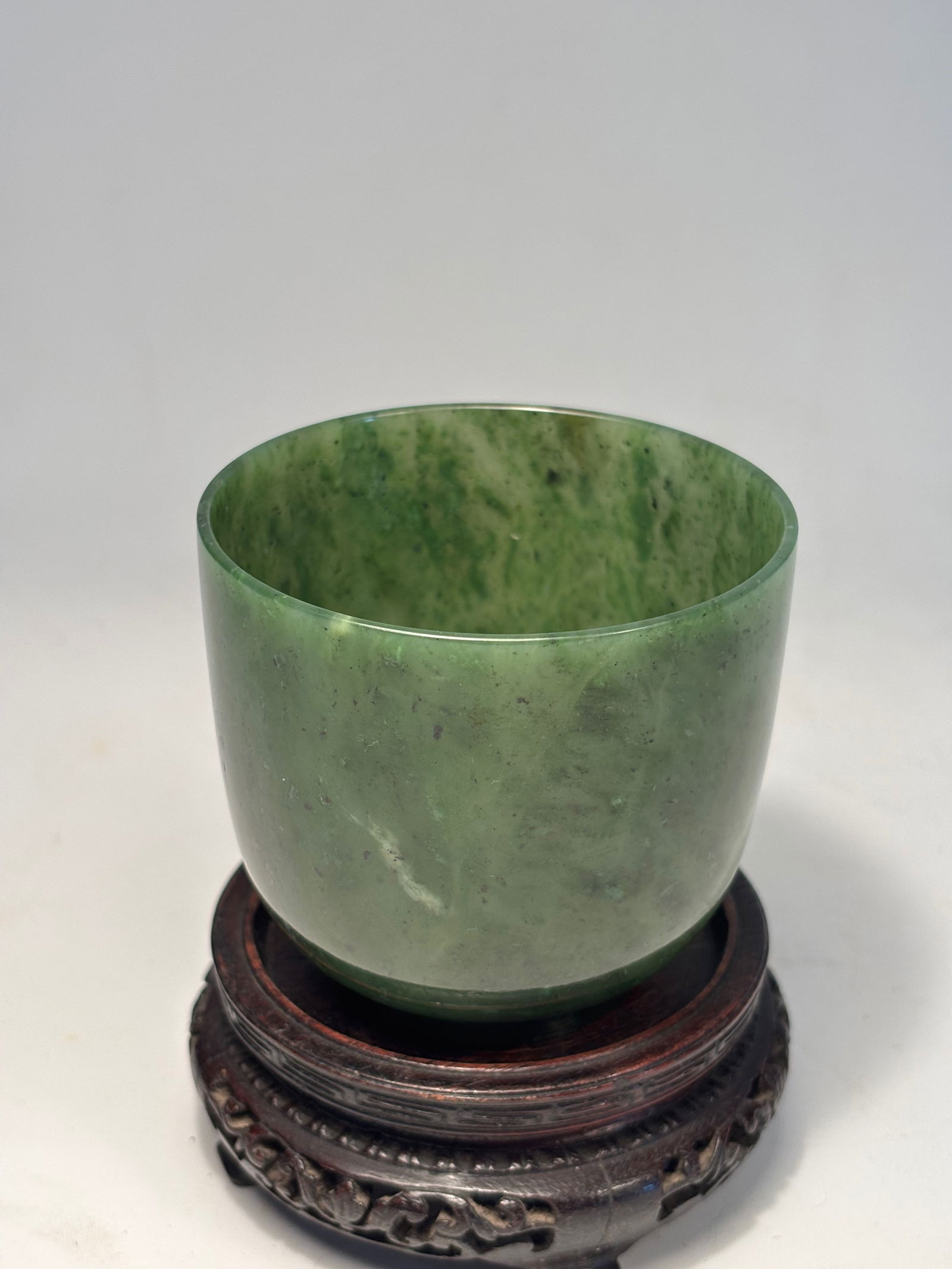 A Chinese Spinach-Green Jade Cup (1 of 9)