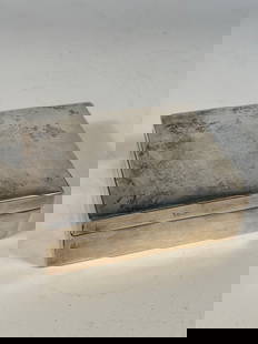 A Chinese sterling  Silver and Huanghuali Box marked "HENGFENG": Qing Dynasty (1644-1912); The box is set on an inset panel of richly grained hardwood, likely huanghuali, prized for its deep tone and dense texture.This type of silver-and-wood combination box was po