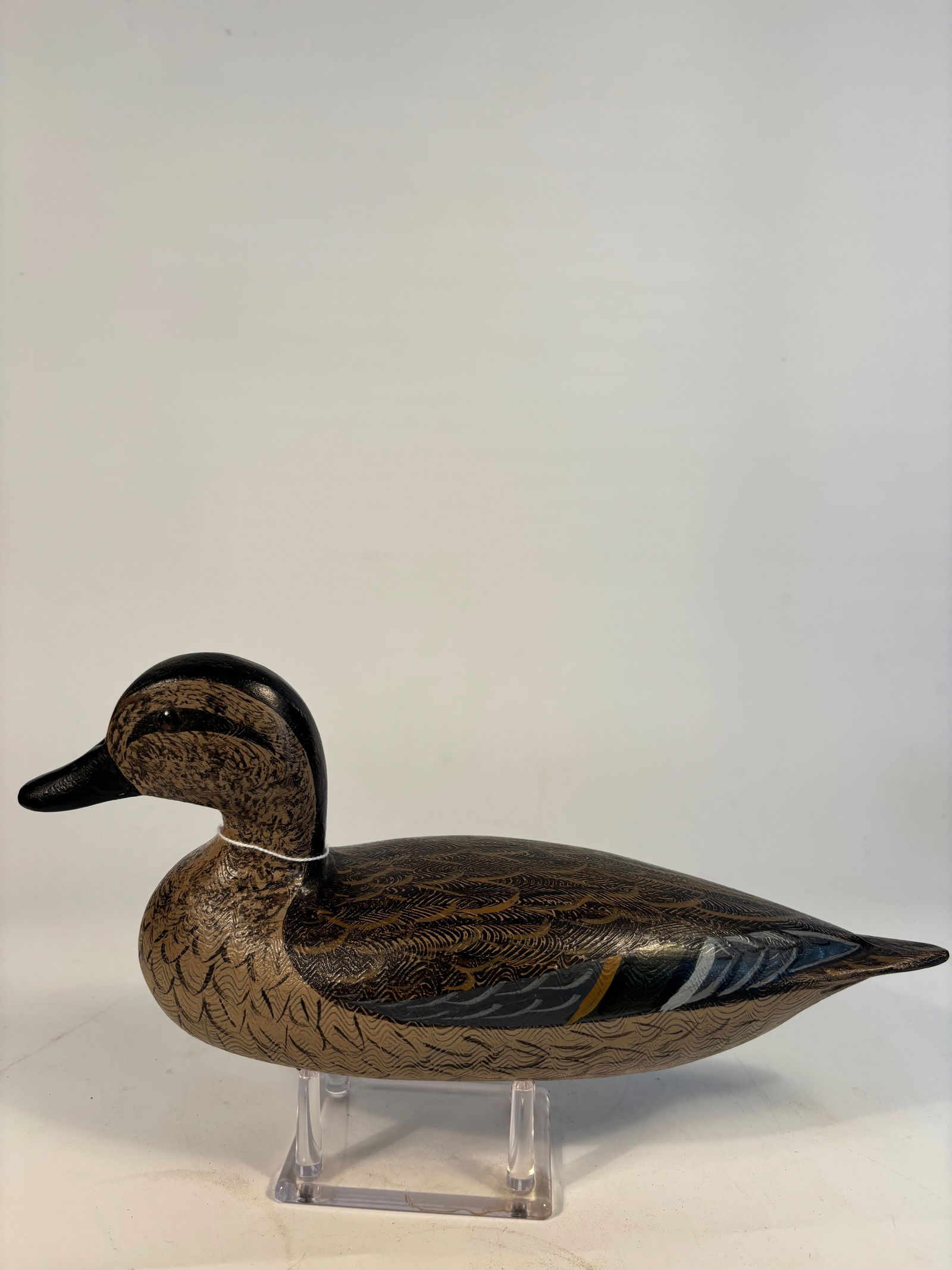 Weighted Green-winged Teal Decoy in the Style of Henry Perdew (1 of 10)