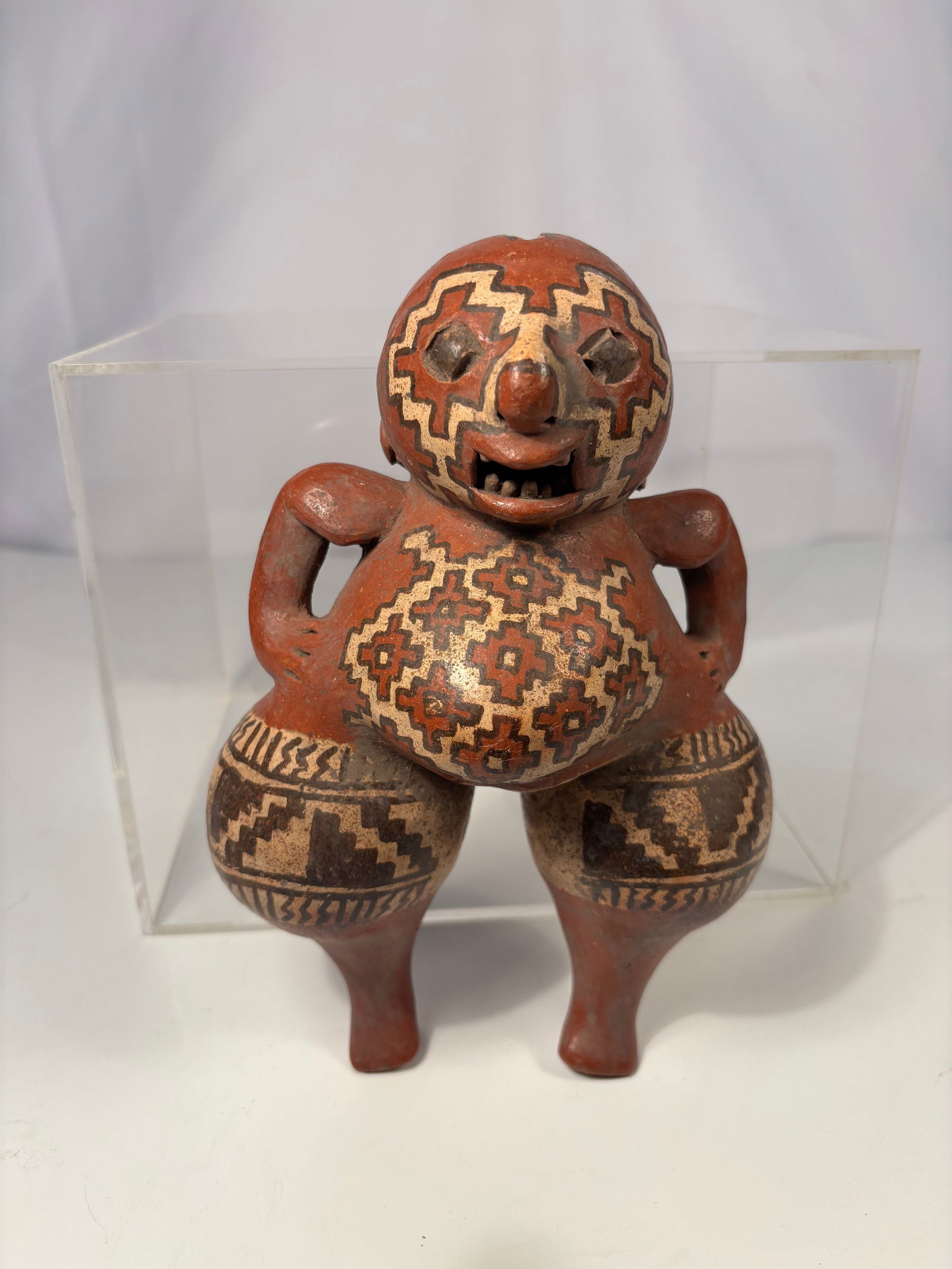A Pre-Columbian Chupícuaro Painted Terracotta Female Figure, ca. 400 BCE – 200 CE (1 of 17)