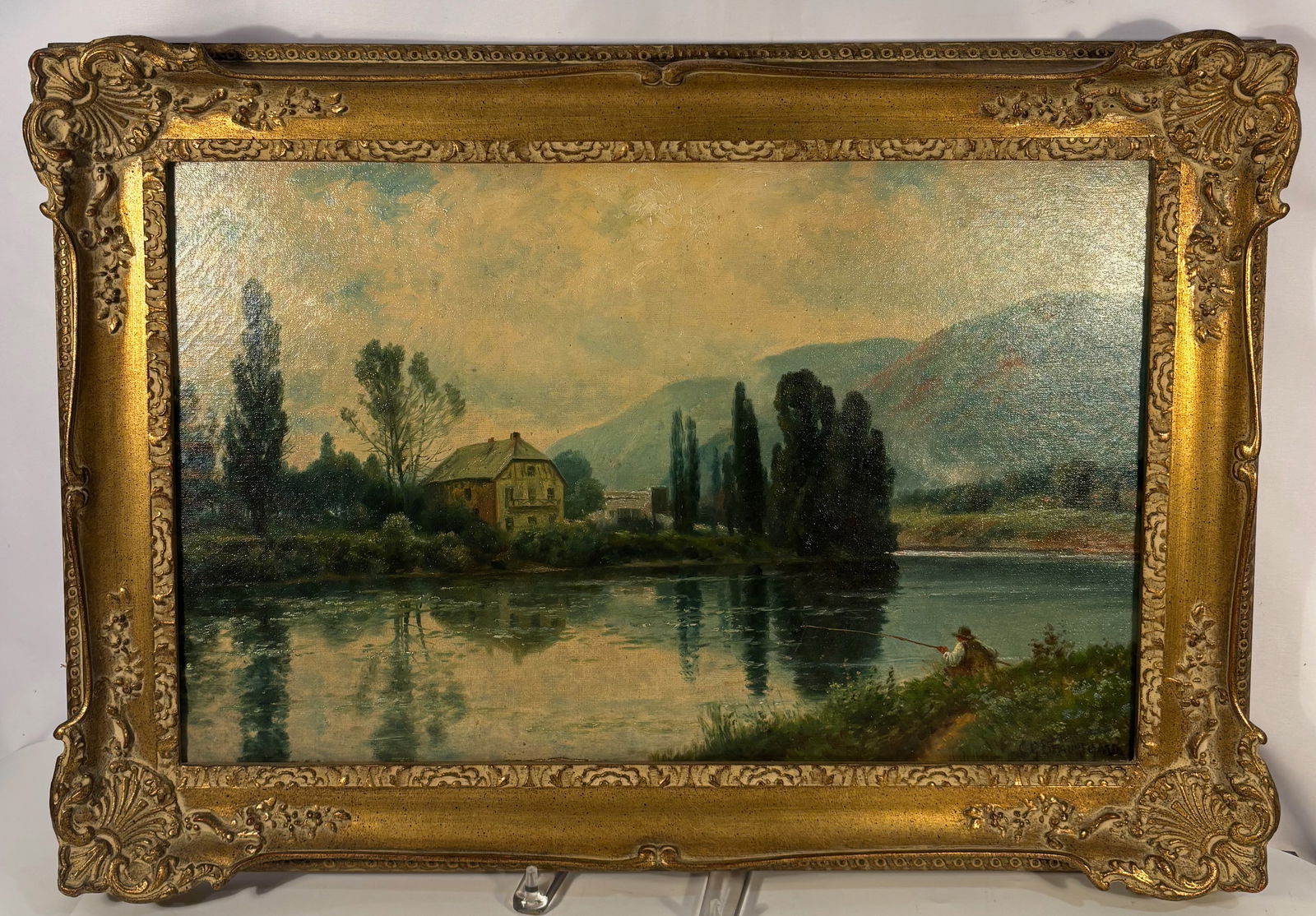 CHARLES GRANT BEAUREGARD AKA C.G. BEAUREGARD (American, 1856 - 1919). Landscape Oil Painting on (1 of 15)