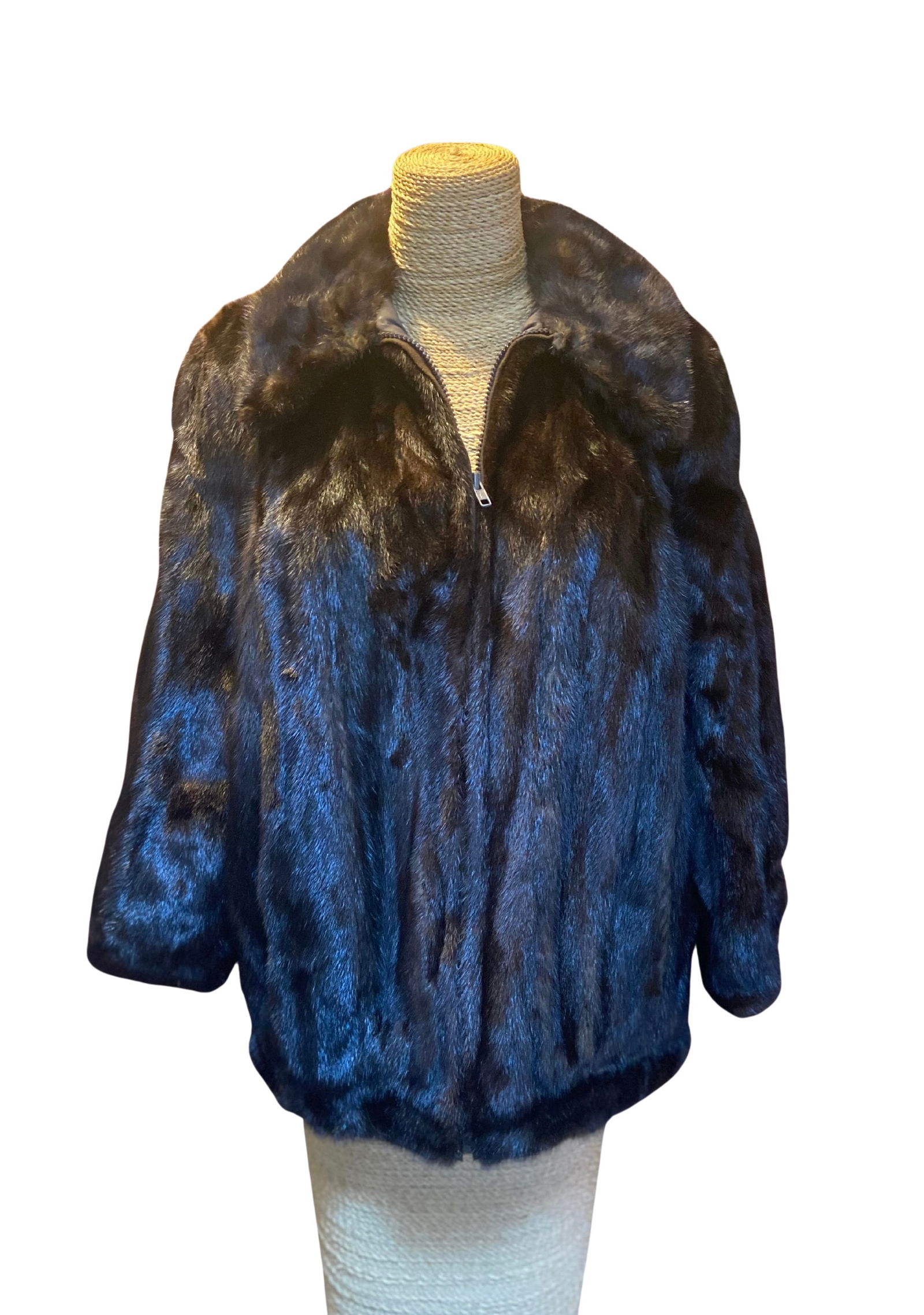 Pauline Burke “Original?? Dark Brown Mink Fur Coat (1 of 4)