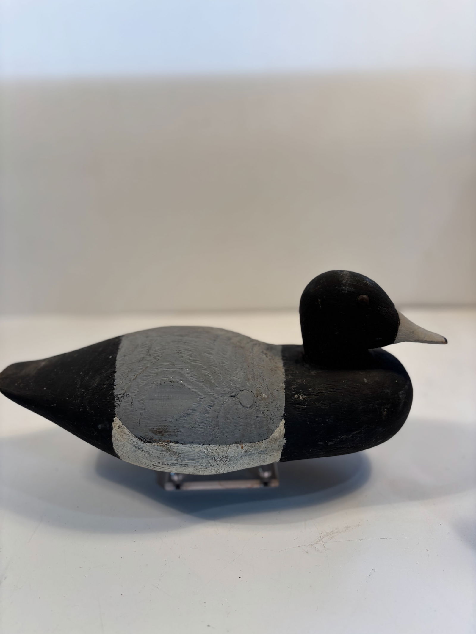 Vintage Hand-Carved Wooden Scaup Decoy (1 of 8)