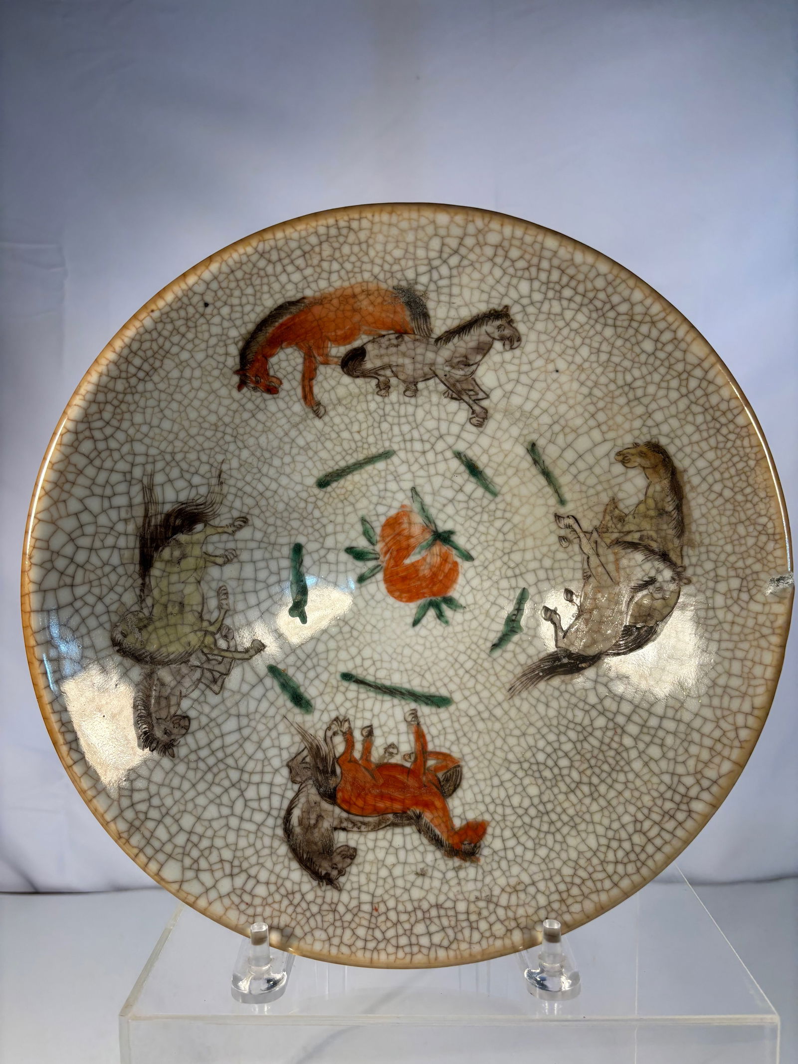 A Chinese Crackle-Glazed Porcelain Douli Bowl (1 of 16)