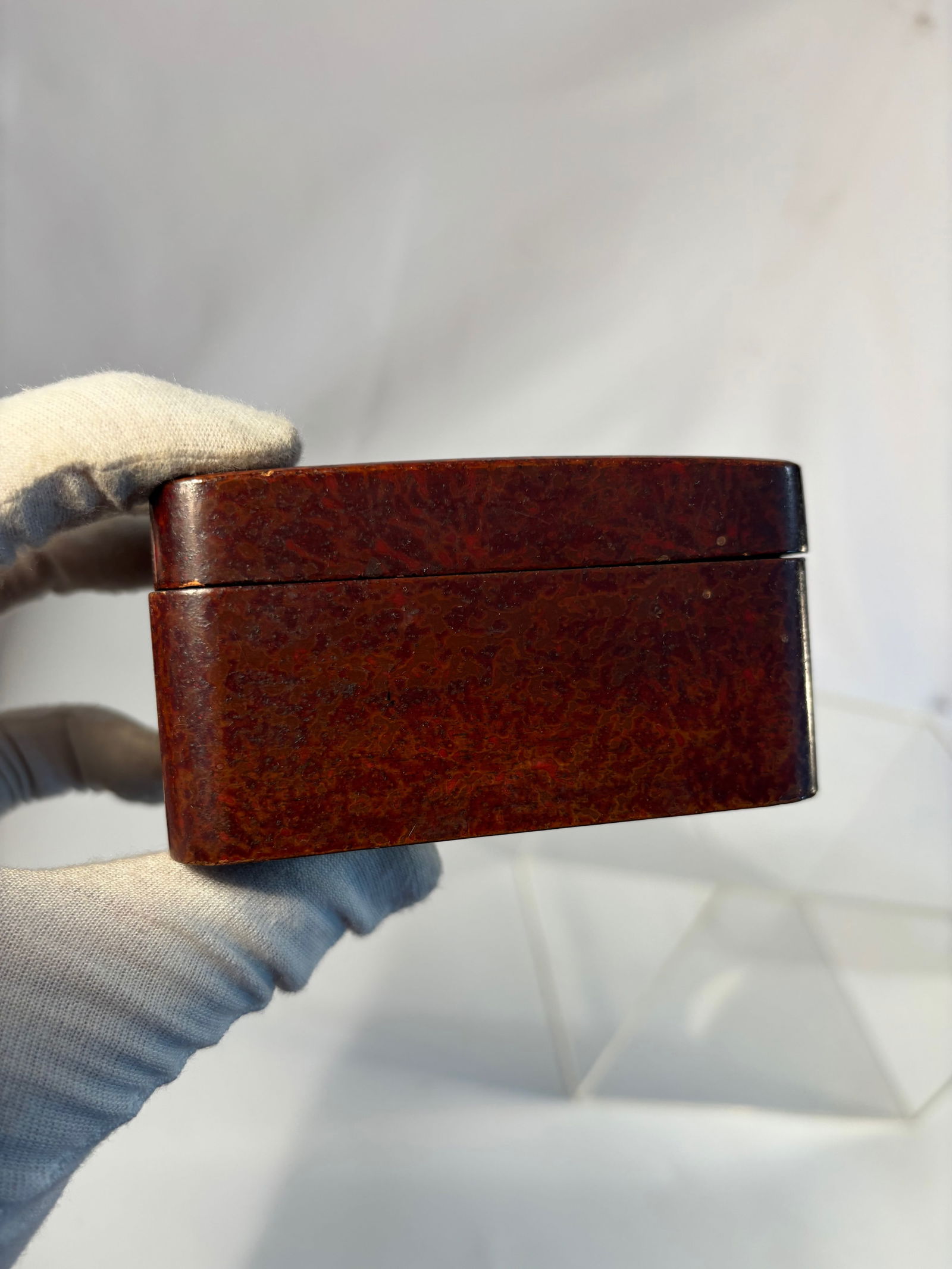 A Chinese Polychrome “Pineapple?? Lacquer Box - 6