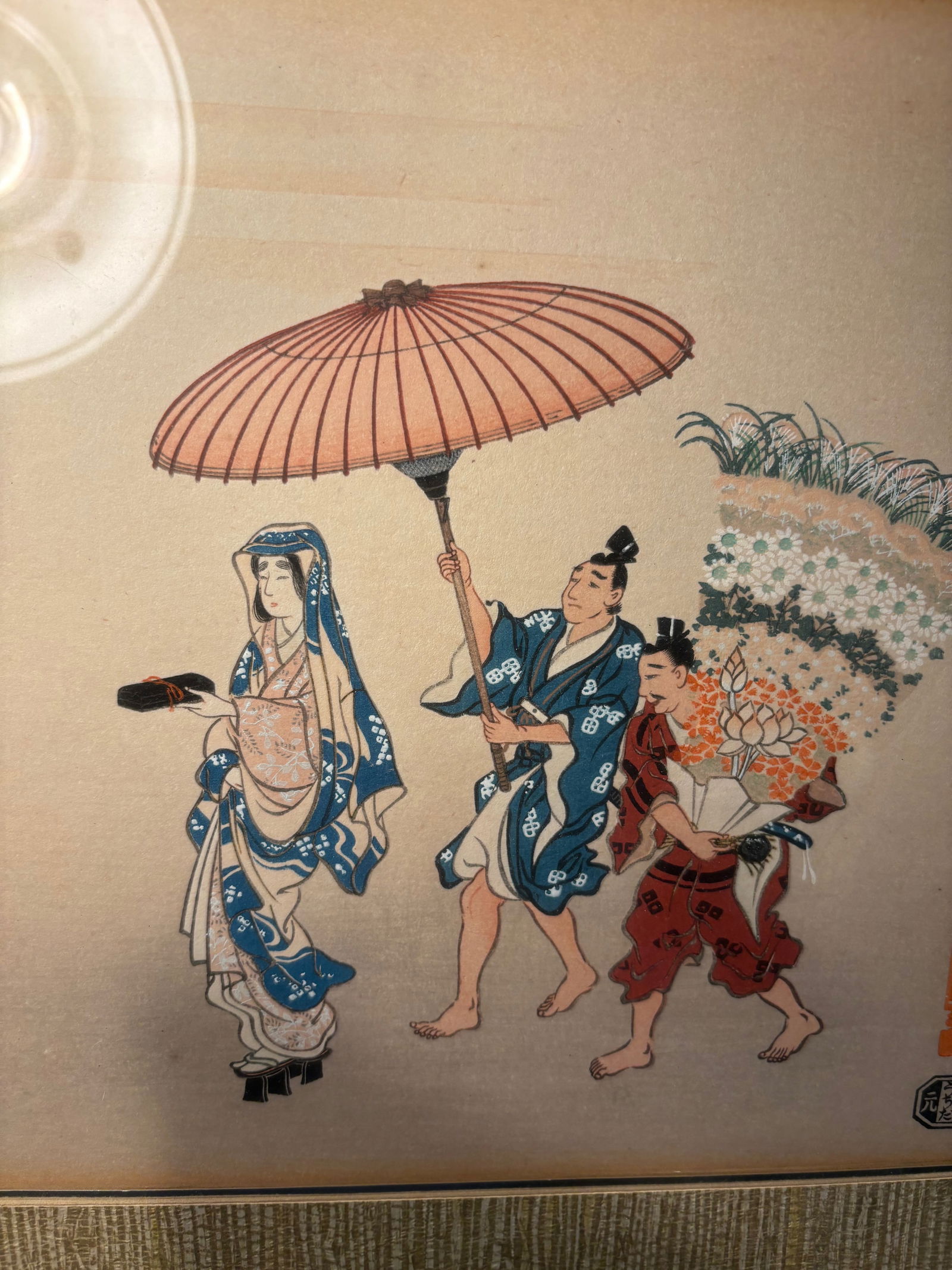 A Japanese woodblock print signed - 2