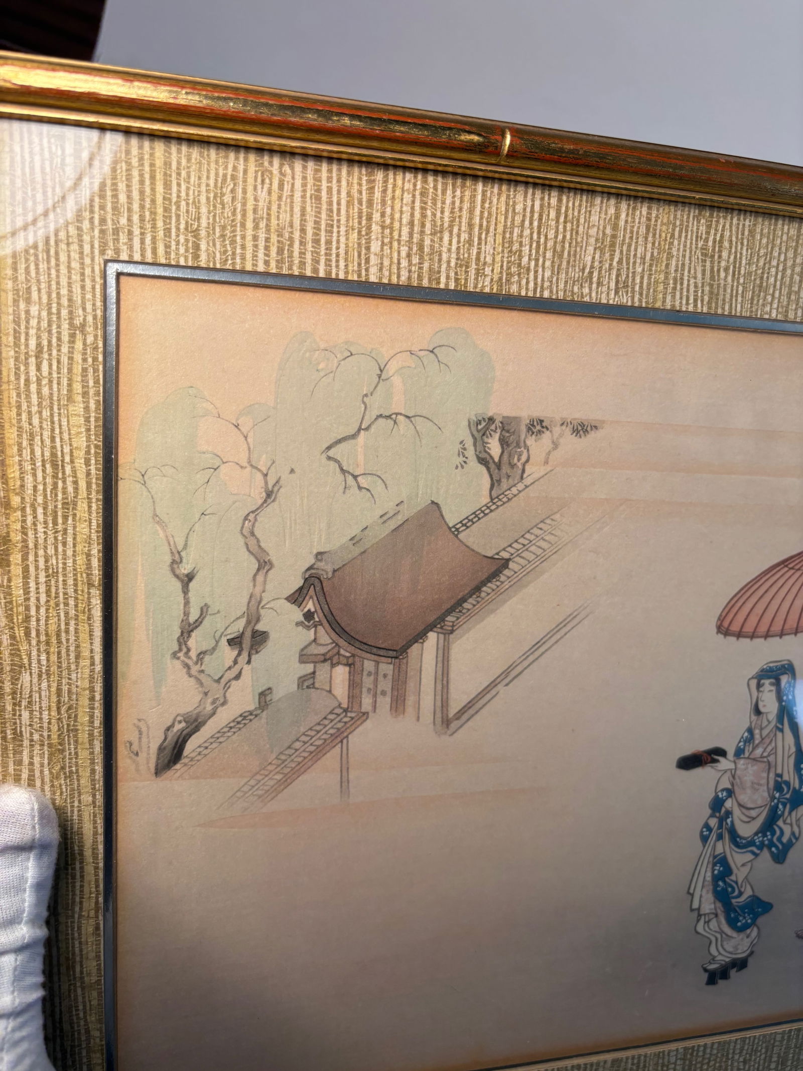 A Japanese woodblock print signed - 5