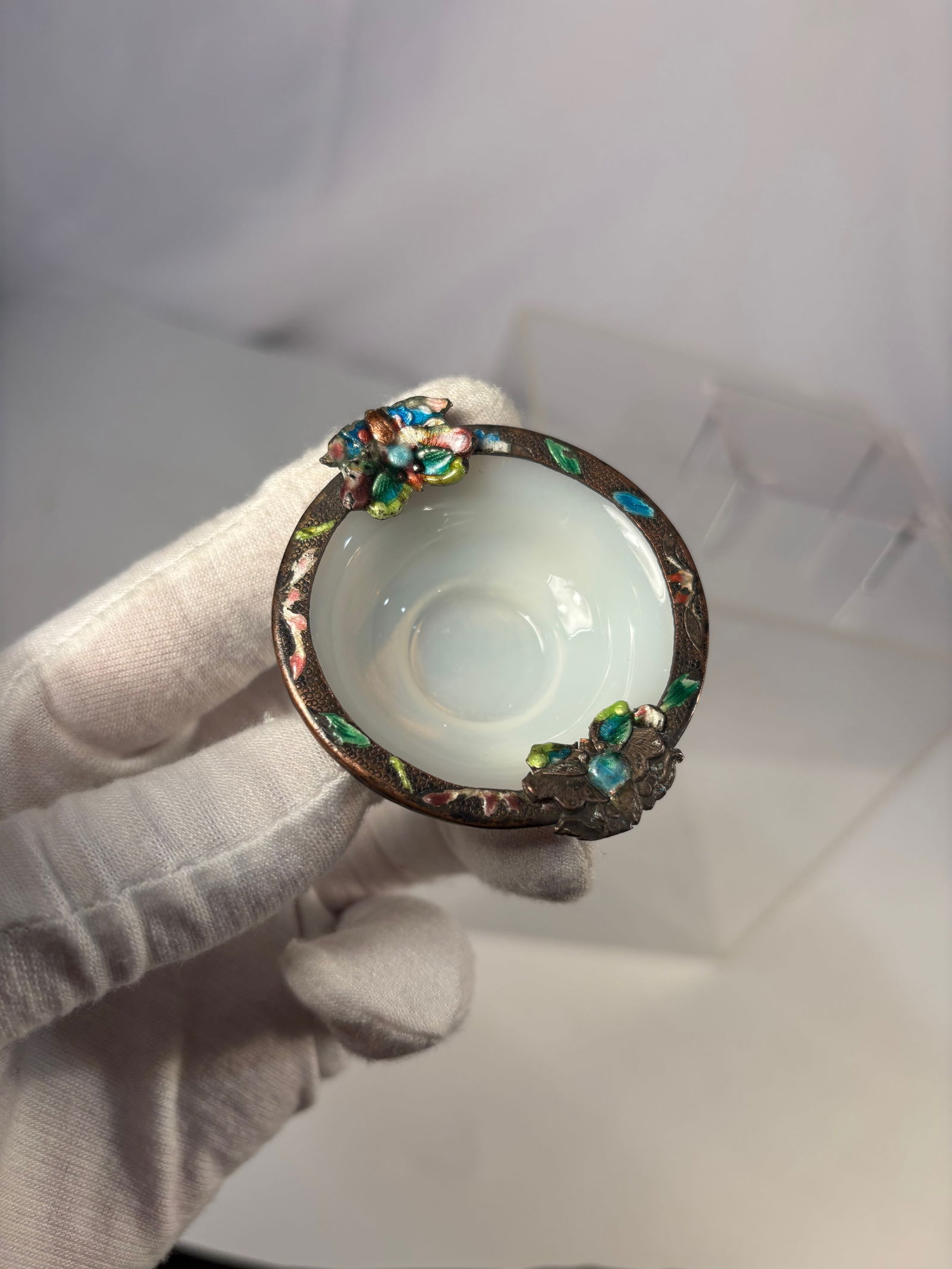 A Chinese Enamel Glass Dish (1 of 7)